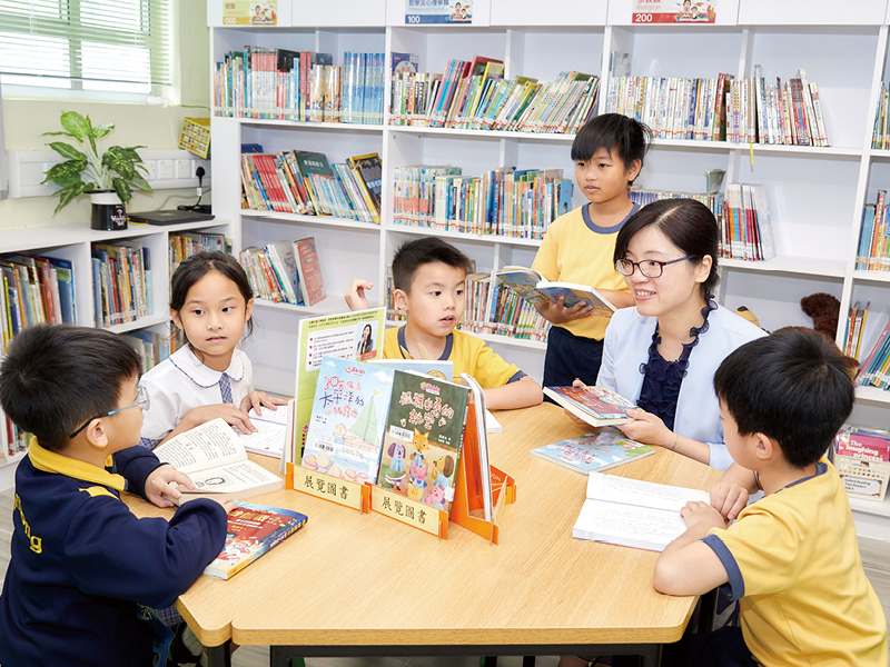 學校投放資源興建新圖書館，今學期啟用，鼓勵學生閱讀。