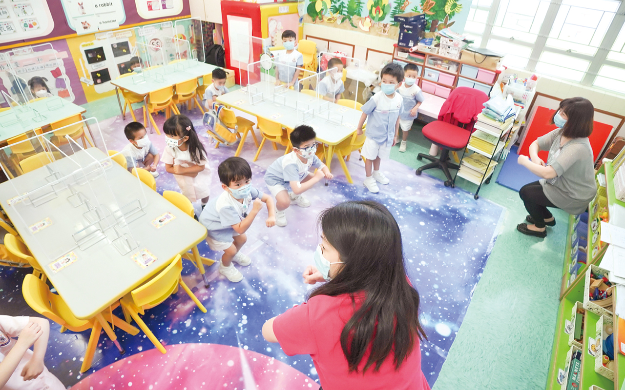 林校長指出，學校致力推動關愛校園文化，營造充滿愛的校園，讓學童享受愉快學習的環境。