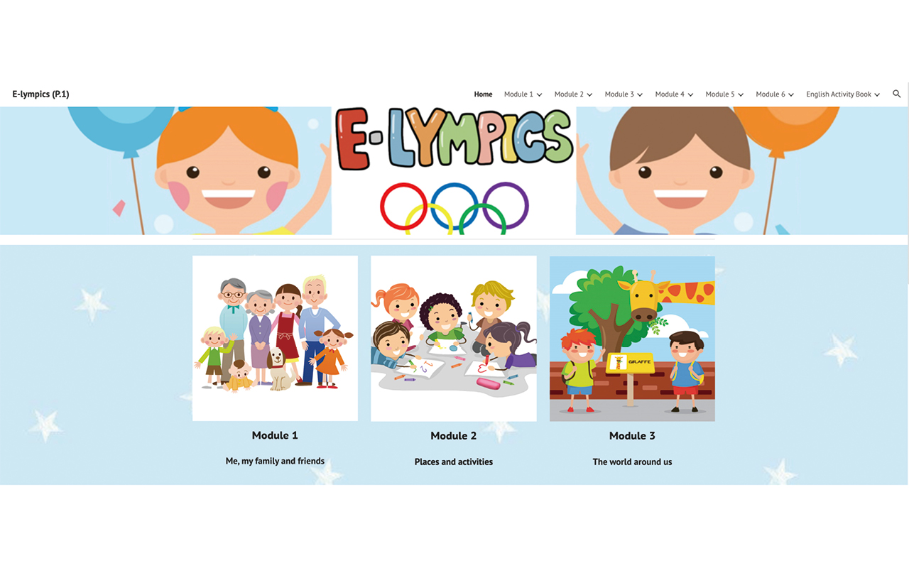 在英文科的課程設計上，學校為初小學生創立網上學習平台「E-lympic」， 含有豐富的詞彙庫和有趣的遊戲，讓學生溫習課本中的知識，如遊戲形式的小練習，能有效鞏固詞彙基礎。