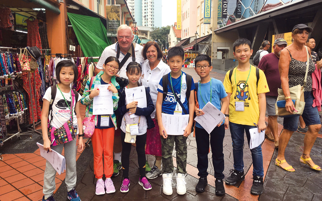 體驗式學習是英文教育不可或缺的一環，因此學校組織新加坡「C3任務－文化體驗之旅」交流團。
