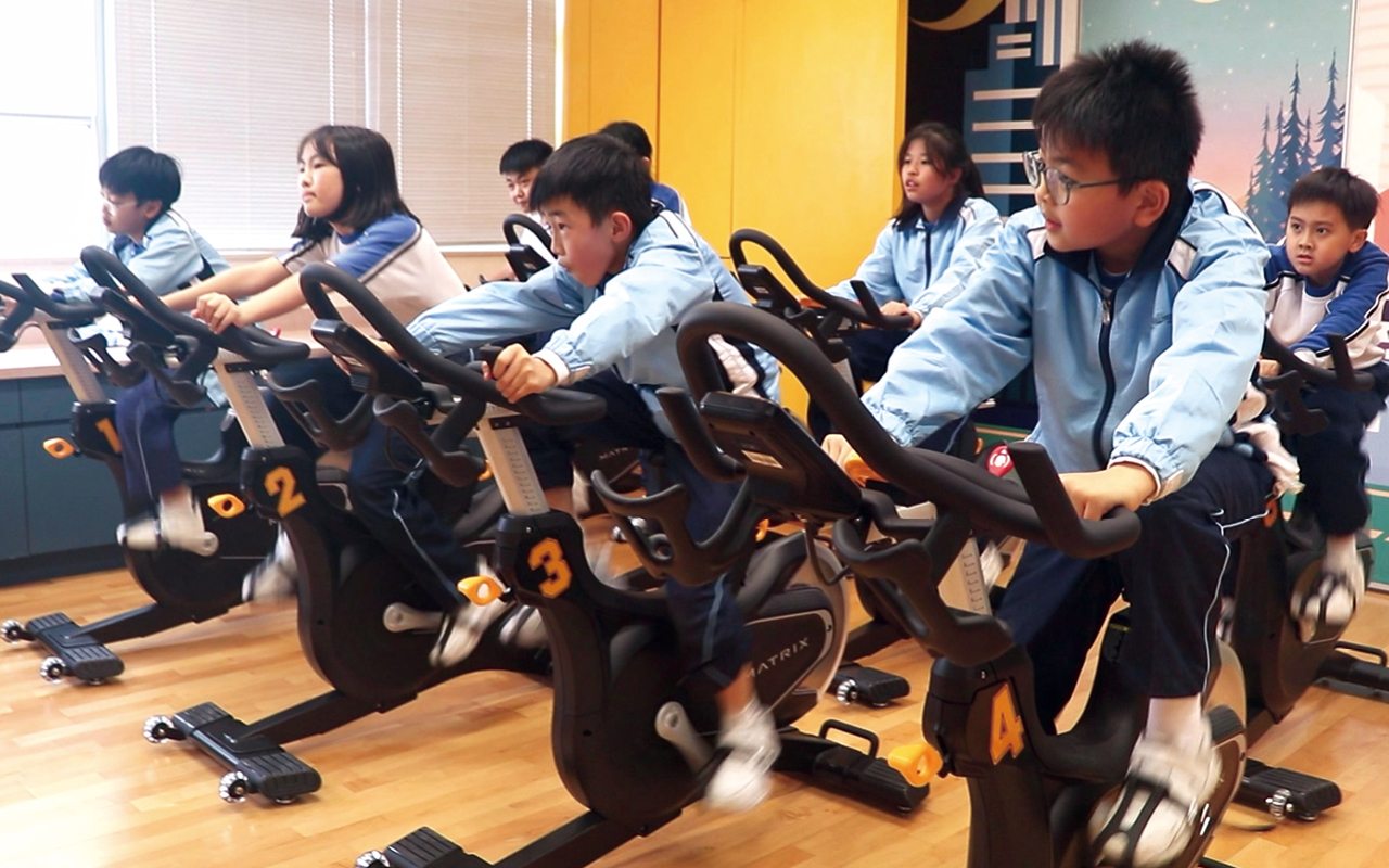 今年學校設置的 「i-bike 體適能訓練中心」正式啟用